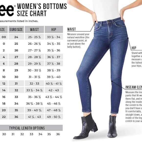 Lee Women's Black Relaxed Fit All Day Straight Leg Pants 10 - Picture 3 of 3